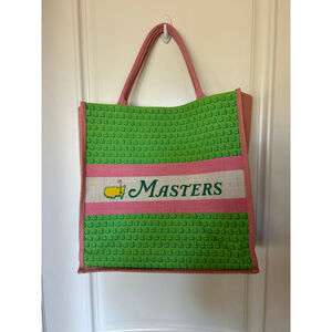 Women's Unbranded Masters Tote Bag, One Size, Green & Pink